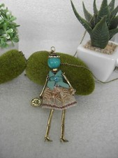 COLLANA LUNGA CIONDOLO BAMBOLINA FASHION DOLL BIJOUX LONG NECKLACE
