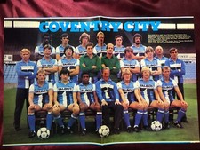 16 Autografi COVENTRY CITY FC anni 80 - Poster autografato! Hateley/Daly/Jim Blyth