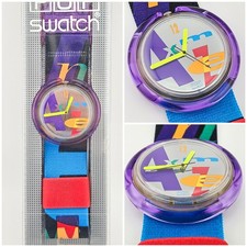 Swatch Pop Letterhead PWK141 1991 NOS Vintage Pop Watch Mint Condition
