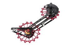 KCNC Gabbia Ruota Puleggia Oversize Bici da Strada per Sram 10s/11s Rosso/Forza/Rivale