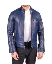 Giacca Moto Biker Uomo Vera