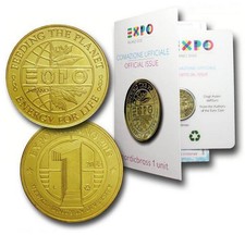 1 UNIT ITALIA EXPO MILANO OFFICIAL ISSUE NORDIC BRASS 2015 Nuovo