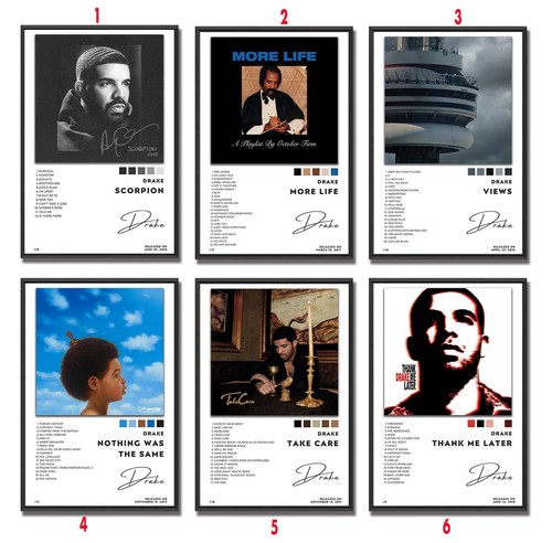 Poster copertina album drake - album,