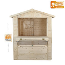 Chiosco 172 x 174 cm in legno