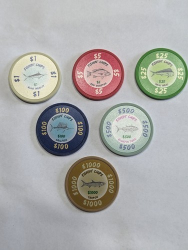 Fiches poker pesci acqua - fiches,