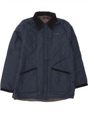 PIERRE CARDIN giacca trapuntata uomo Parigi UK 44 2XL blu navy poliestere DF63