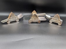 Porta posate buffet caddies placcato argento 3 pezzi Sheffield Italia vintage