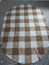 OVAL Tablecloth 55X82 Brown