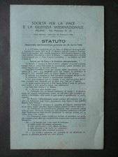  Moneta Ernesto Teodoro Unione Lombarda Statuto Società per la pace Nobel 1923
