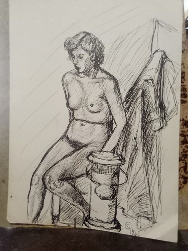 Disegno nudo artistico 1942 - artistico,