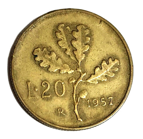 1957 italy lire coin - lire,
