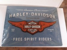 Insegna in alluminio  HARLEY