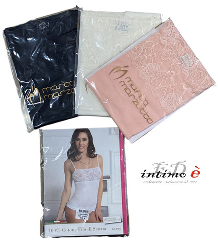 Canotta top spalla - spalla, con