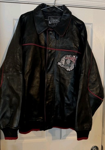 Giacca pelle vintage - pelle, avirex