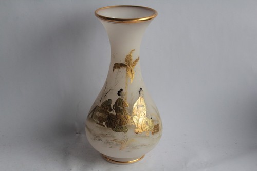 Vaso opalino smaltato - , oro