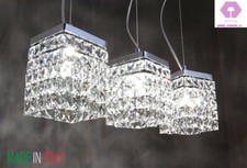 lampadario cristallo 3 luci