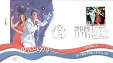 DISCO DANCING anni 70 DECADE CTC 1999 FLEETWOOD CACHET FDC UNADDR