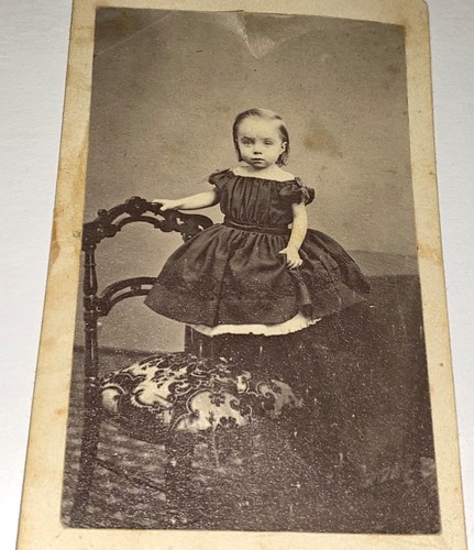 Antica foto cdv bambina - foto,