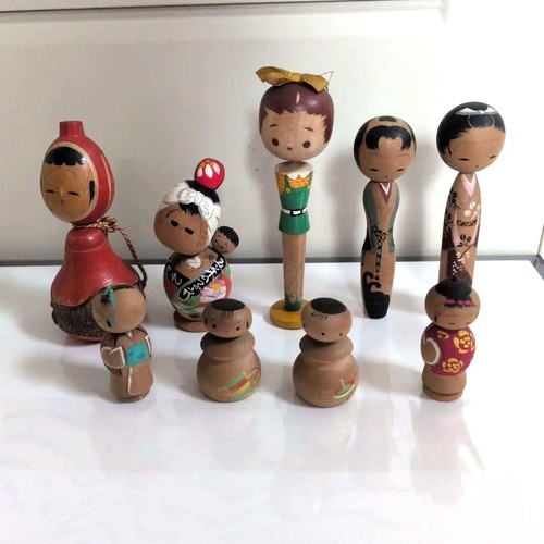 Kokeshi mini bambola legno - kokeshi,