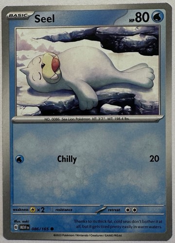 Seel 086 165 - seel, pokemon