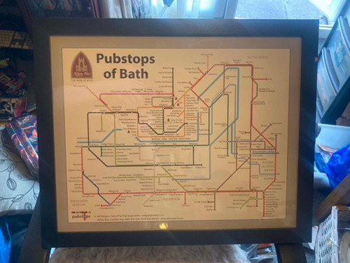 Poster mappa pubstop bagno - poster,