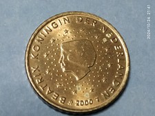 Moneta 50 centesimi di Euro Olanda 2000, splendida SPL