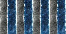 Tenda ciniglia grigio/blu