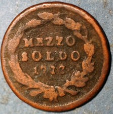 1777 Mezzo Soldo Lombardo