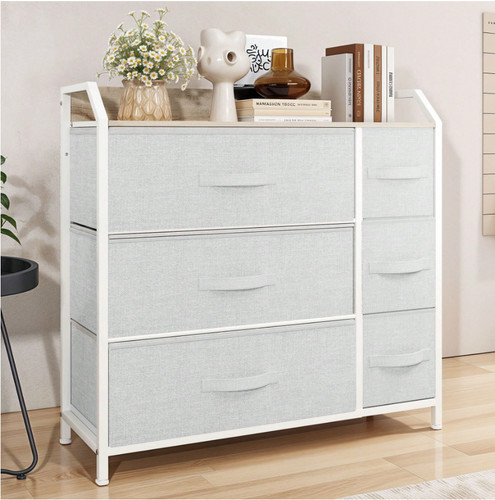 Chest drawers with six - chest,