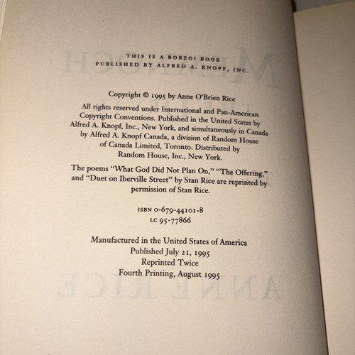 Anne rice memnoch the devil - anne,