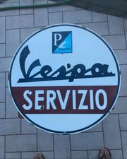 Insegna Metallica Vespa Servizio