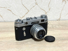 Zorki 6 fotocamera vintage pellicola 35 mm obiettivo telemetro Industar-50 URSS sovietica