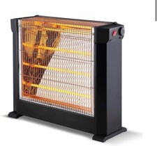 STUFA AL QUARZO INFRAROSSI 4 ELEMENTI 3 LIVELLI DI TEMPERATURA MAX 2000W KUMTEL