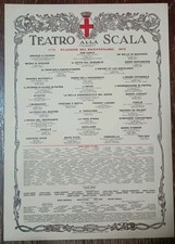 Locandina Teatro Alla Scala