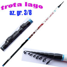 canna pesca trota lago