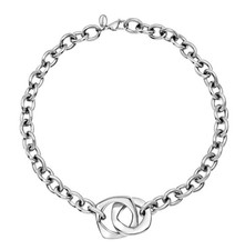 Collana acciaio silver tetra - collana,