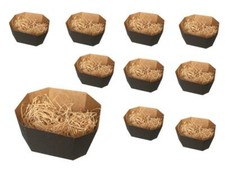 25 cestini di cartone ideali per packaging regalo con 250gr paglia di legno MODN