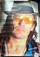 Maxi Poster VASCO ROSSI Vintage Anni '80 Cm 100x68 Numerato 1043 RARISSIMO!!!!!