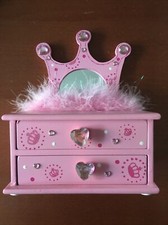 PICCOLO PORTAGIOIE ROSA SPECCHIO BAMBINA CASA DELLE BAMBOLE CAMERETTA