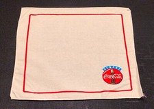 COCA-COLA ITALIA VINTAGE TOVAGLIETTA ALL'AMERICANA 31X31CM TESSUTO