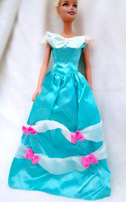 B1292 - BARBIE - PRINCIPESSA SISSI 1997 Giochi Preziosi abito originale azzurro 