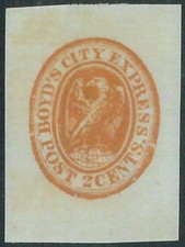 88339 - USA - FRANCOBOLLI - POSTA LOCALE NY : Scott # 20L13 posizione 18 MLH