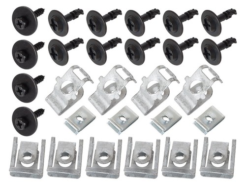 Set clip cofano motore audi - clip,
