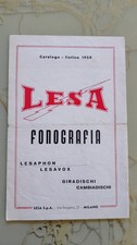 LESA FONOGRAFIA, catalogo -