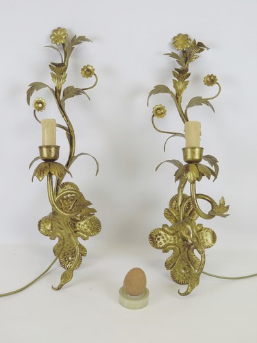 Due applique dorate ferro - applique,