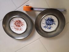 Piatti ceramica Antica Nove di Bassano con decoro motivo floreale