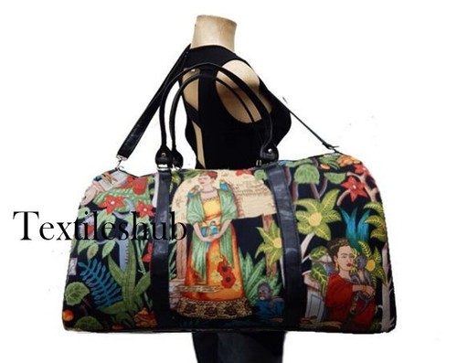 Borsone indiano nero frida - borsone,