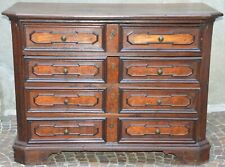 ANTICO COMO CANTERANO NOCE 1700 MOBILE CASSETTONE LOMBARDO SCOLPITO FORMELLE
