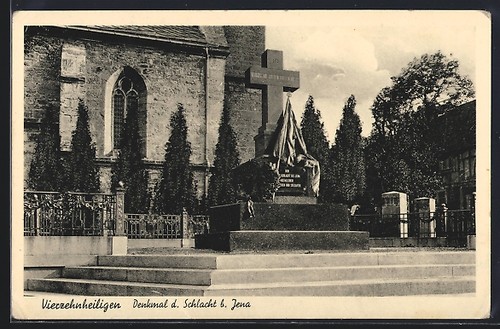 Cartolina quattordici santi - cartolina,