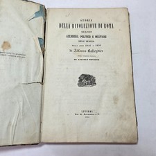 Libro Antico 1851 - Storia